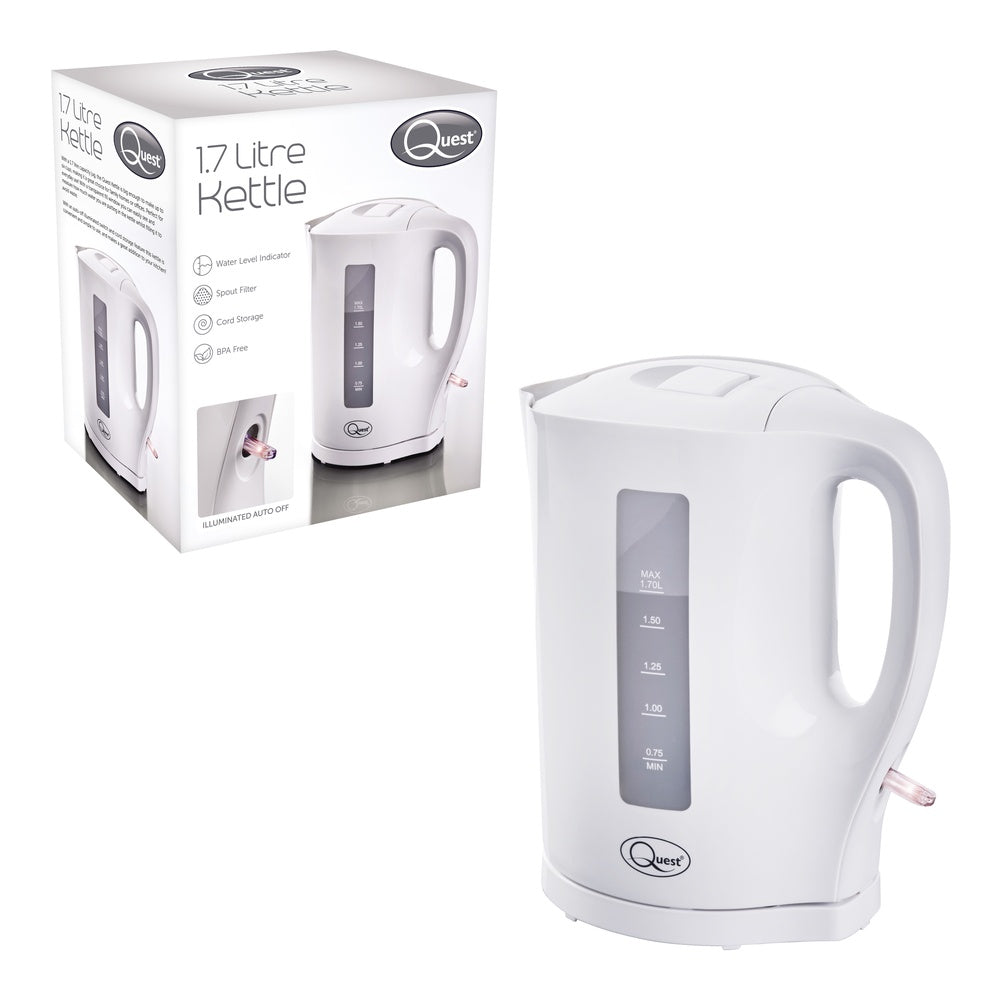 Quest White Jug Kettle - 1.7L