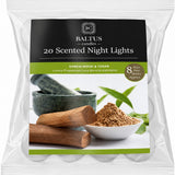 Baltus Sandalwood and Cedar Fragranced Tealight Candles | Pack of 20, 8 Hour