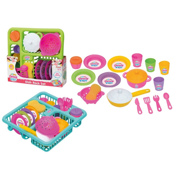 ded candy  ken dish rack playset  21-piece 