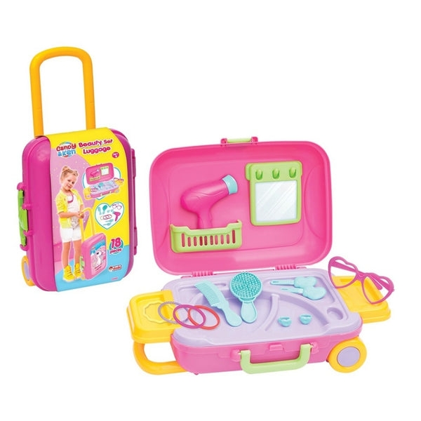 ded portable beauty set trolley  18 pcs 