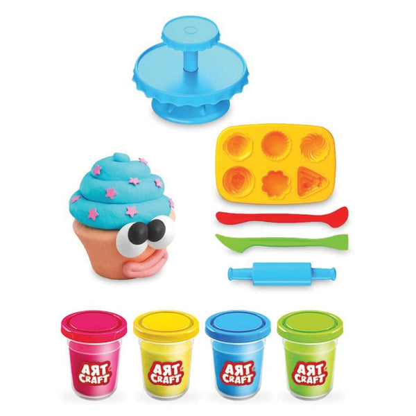 art craft cupcake play dough set 