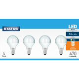 Status Energy-Efficient LED Round Bulbs | 5.5W, 470 Lumens, SES/E14 | Pack of 2