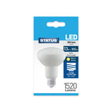 Status LED R80 Spot Pearl Light Bulb | 13W, 1520 Lumens, Warm White