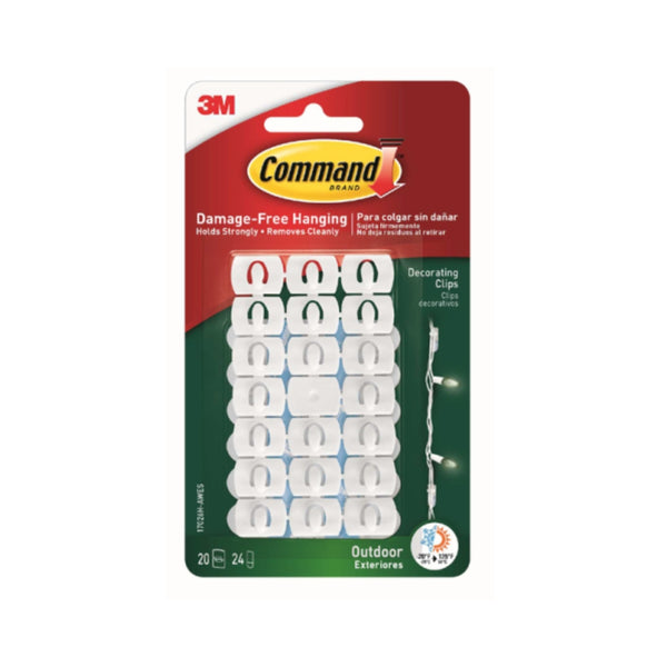 Command Damage-Free Outdoor Decorating Clips | Pack of 20