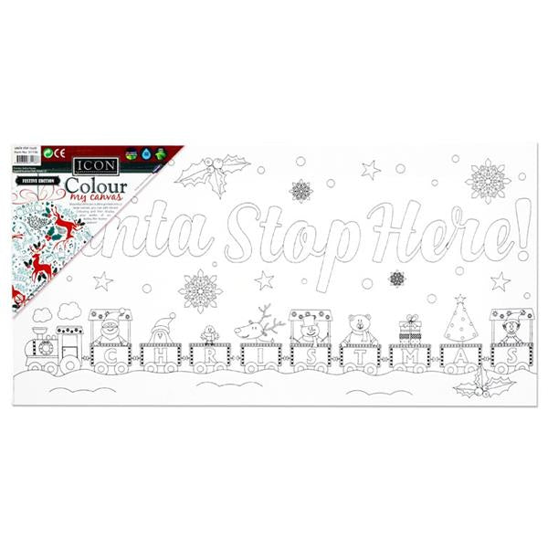 Interactive Christmas Colouring Canvas by Icon