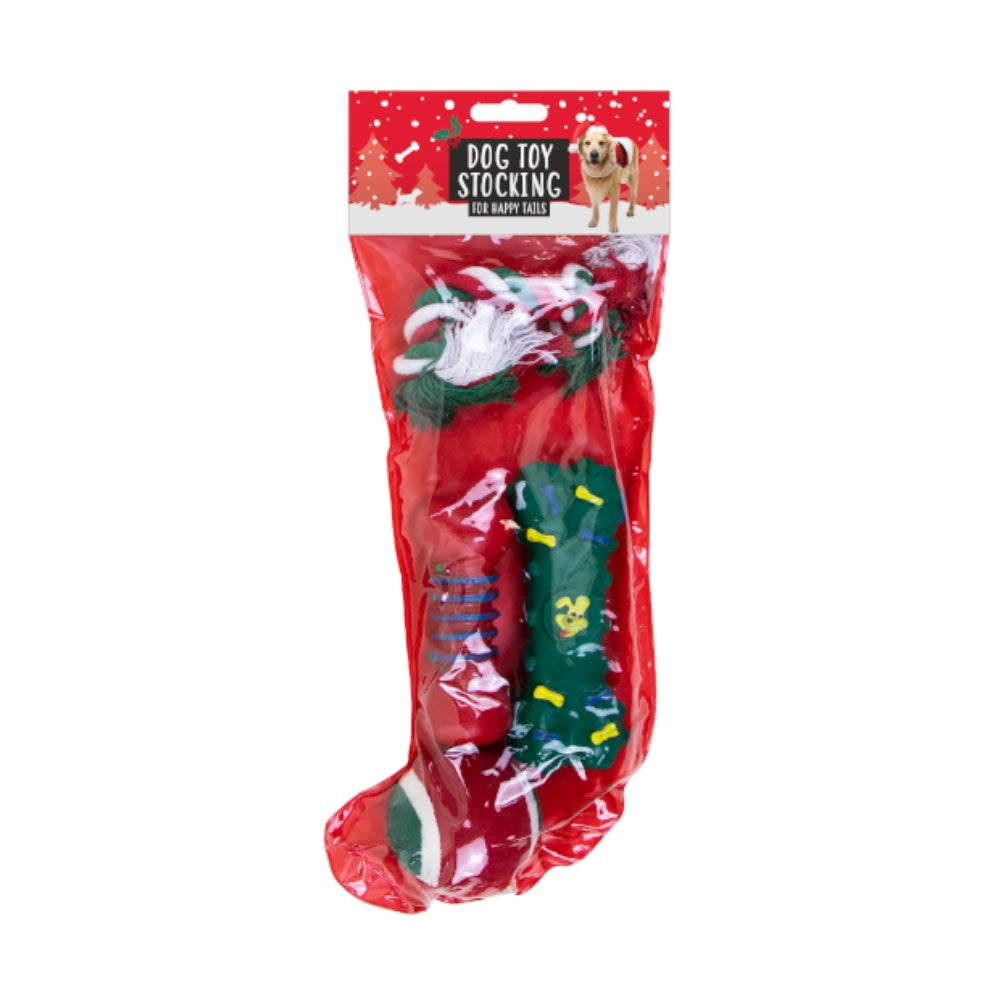 Christmas Dog Toy Stocking | Filled with Toys