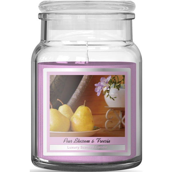 Baltus Pear Blossom and Freesia Scented Glass Jar Candle | 95 x 130mm