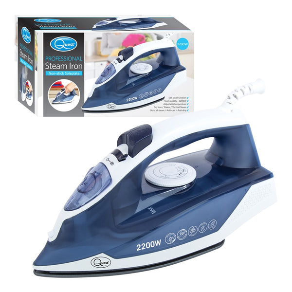Quest Steam Iron - Lightweight - 2200W