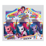 Magical Kingdom Style and Go Unicorn Pony Toy | Assorted Designs, Comb