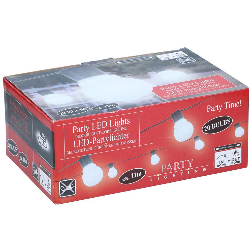 Party Lighting 20 LED Festoon String Lights | 11m - Choice Stores