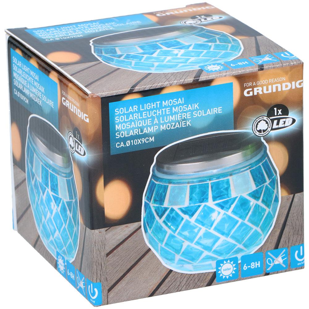 Grundig Solar LED Mosaic Ball Light | Assorted Colour | 10 x 9cm - Choice Stores