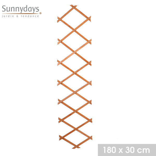 Sunnydays Wood Extendable Lattice Red | 180 x 30 cm