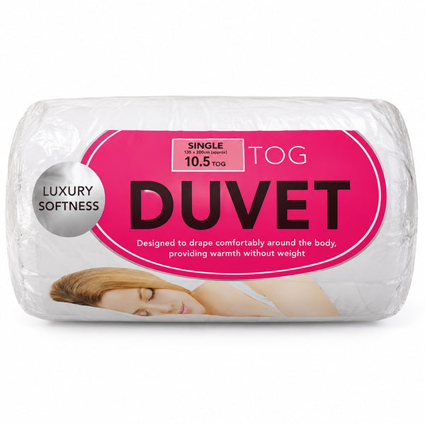 Hollowfibre Duvet - Luxury Softness - Single 10.5 Tog