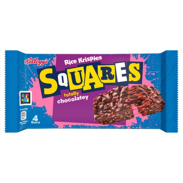 Kelloggs Rice Krispies Chocolate Squares | 4 Pack | 140g