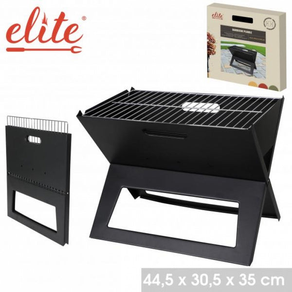 Elite Foldable Barbecue Grill | Durable Metal | 44.5 x 30.5 x 35 cm