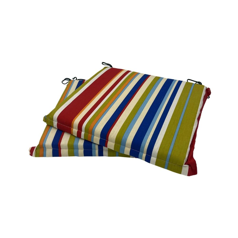 Culcita Valanced Carver Pad Colourful Stripe | Pack of 2 - Choice Stores