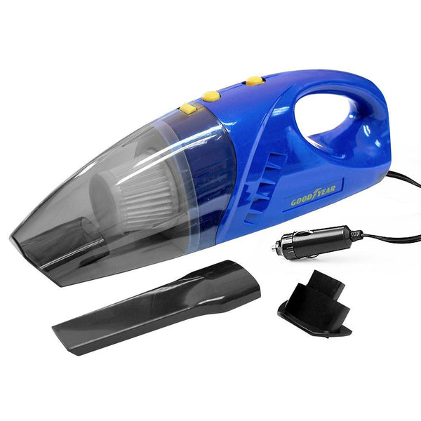 Goodyear Wet & Dry 12V Vacuum Cleaner | Blue Finish & Powerful Suction