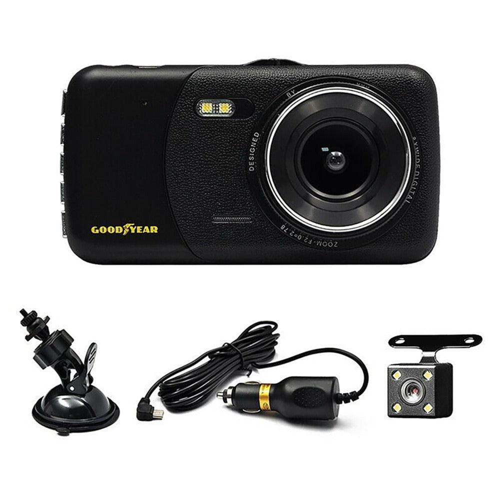 Goodyear Dash Cam with Reverse Camera | Night Vision & Motion Detection
