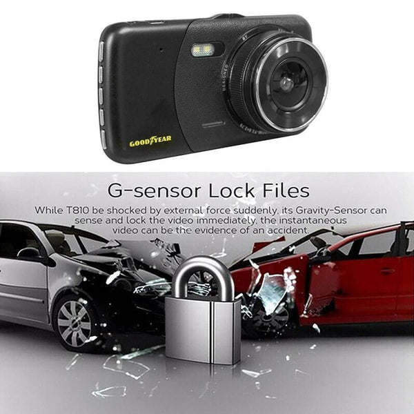 Goodyear Dash Cam with Reverse Camera | Night Vision & Motion Detection