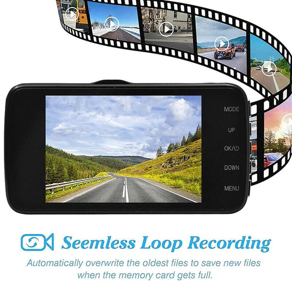 Goodyear Dash Cam with Reverse Camera | Night Vision & Motion Detection