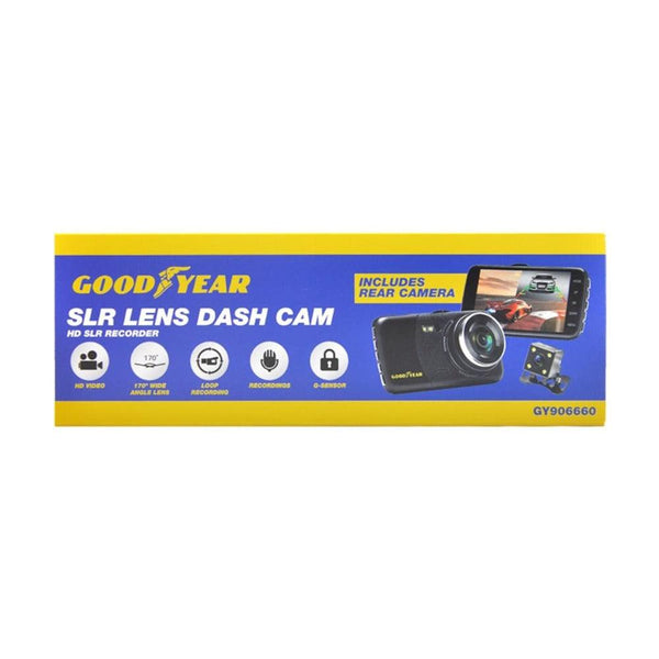 Goodyear Dash Cam with Reverse Camera | Night Vision & Motion Detection