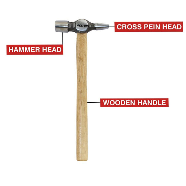 Optimized Title: Dekton 20mm Cross Pein Hammer | Dual-Head Design | Wooden Handle