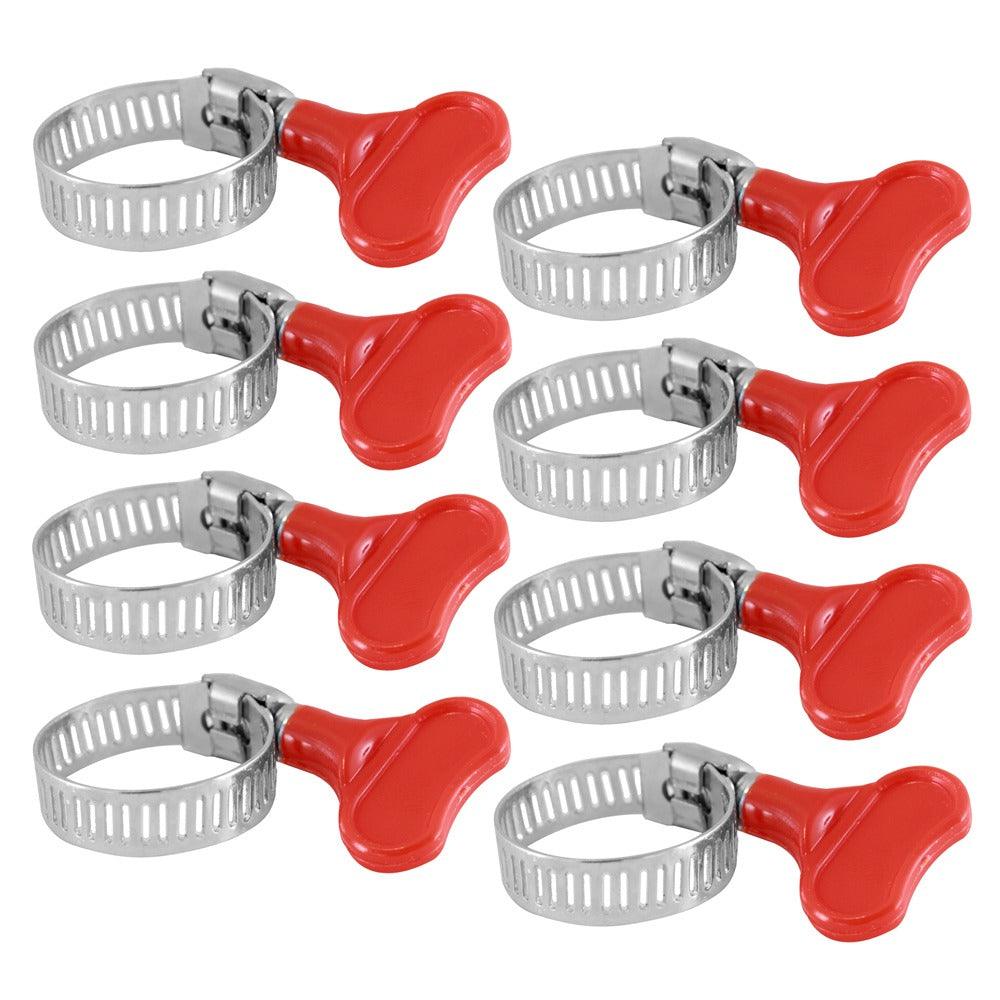 Dekton Stainless Steel Hose Clamp Set | 8pc | Adjustable Size Range