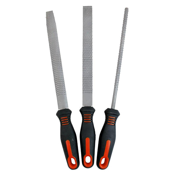 Dekton High-Quality Steel 3pc Wood File Set | Ergonomic Non-Slip Handles