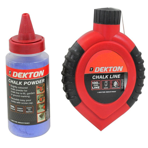 Dekton 2pc Chalk Line Set | High Visibility and Long Line Capacity