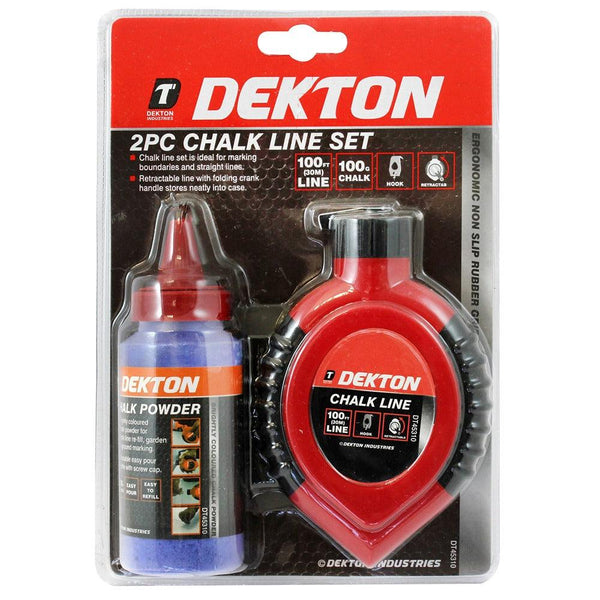 Dekton 2pc Chalk Line Set | High Visibility and Long Line Capacity