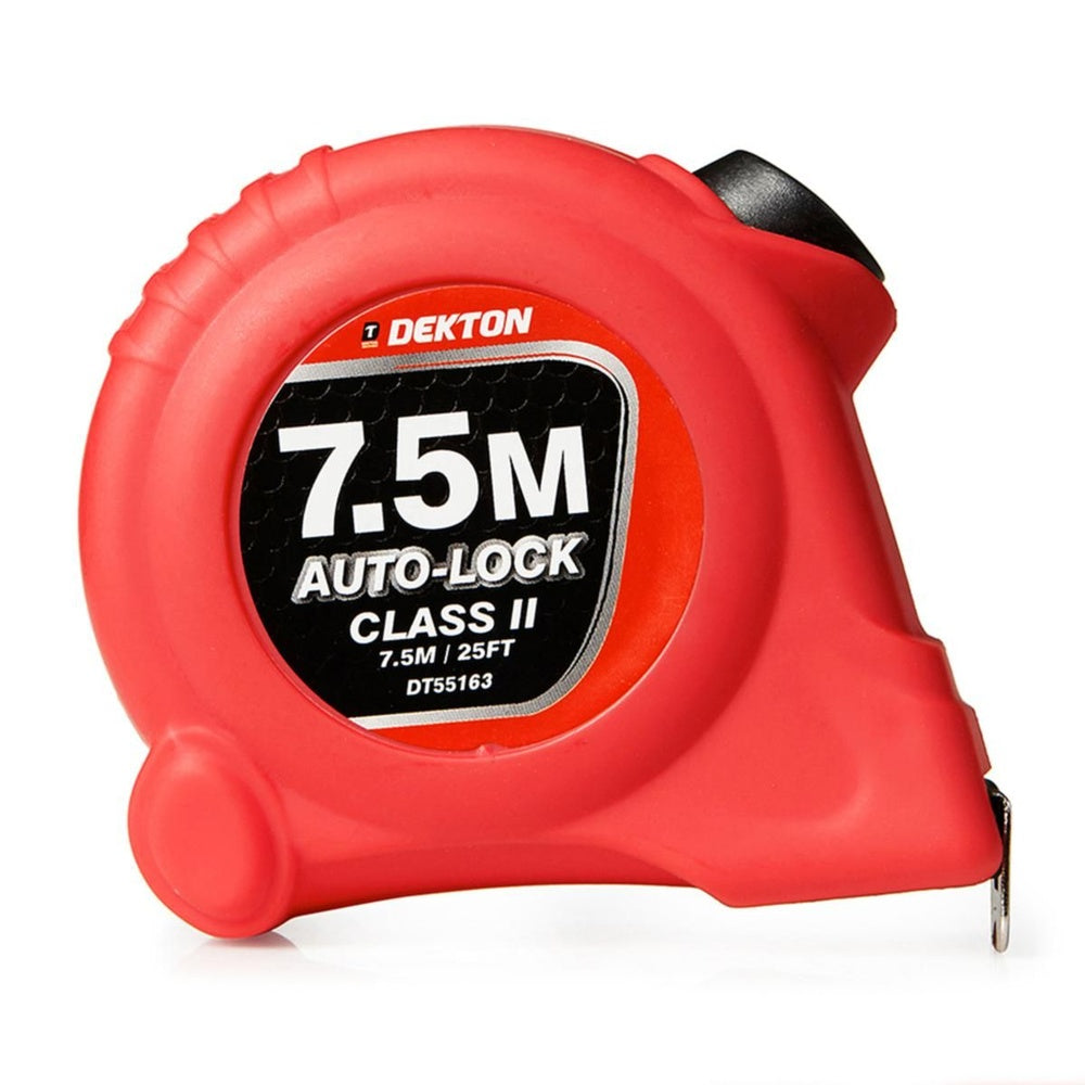Dekton Hi Vis Tape Measure 7.5m X 25mm Soft Grip
