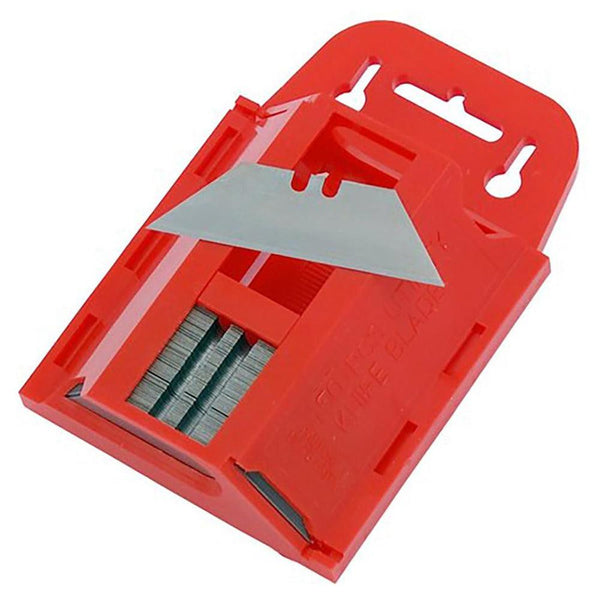 Dekton 50pc Carbon Steel Utility Blades | Compact Design with Integrated Blade Storage