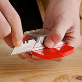 Dekton 50pc Carbon Steel Utility Blades | Compact Design with Integrated Blade Storage