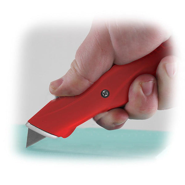 Dekton 50pc Carbon Steel Utility Blades | Compact Design with Integrated Blade Storage