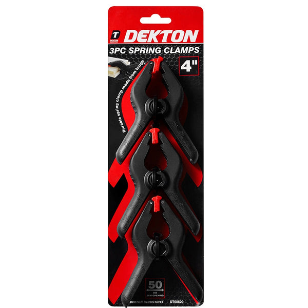 Dekton | 3 Pieces Spring Clamps 4" DT60620