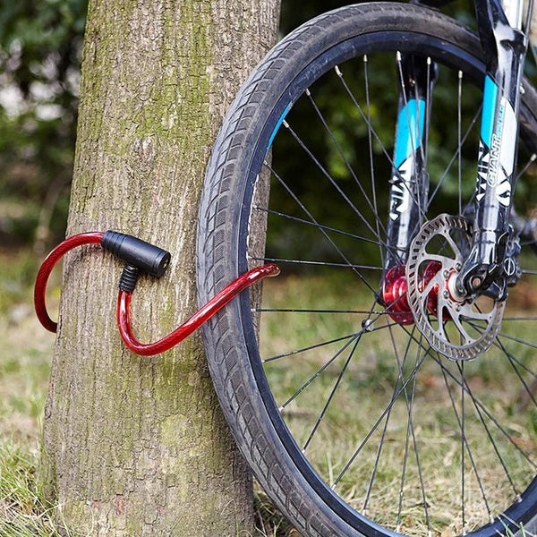 Dekton Ultra-Strong Bike Lock | 12mmx1M | Weather-Resistant, Scratch-Resistant, Self-Coiling Cable