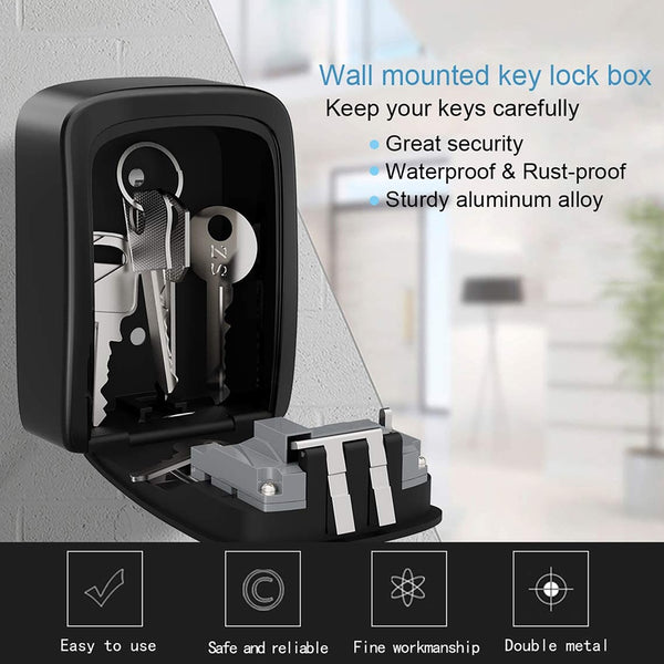 Dekton 4 Digit Combination Key Safe Box