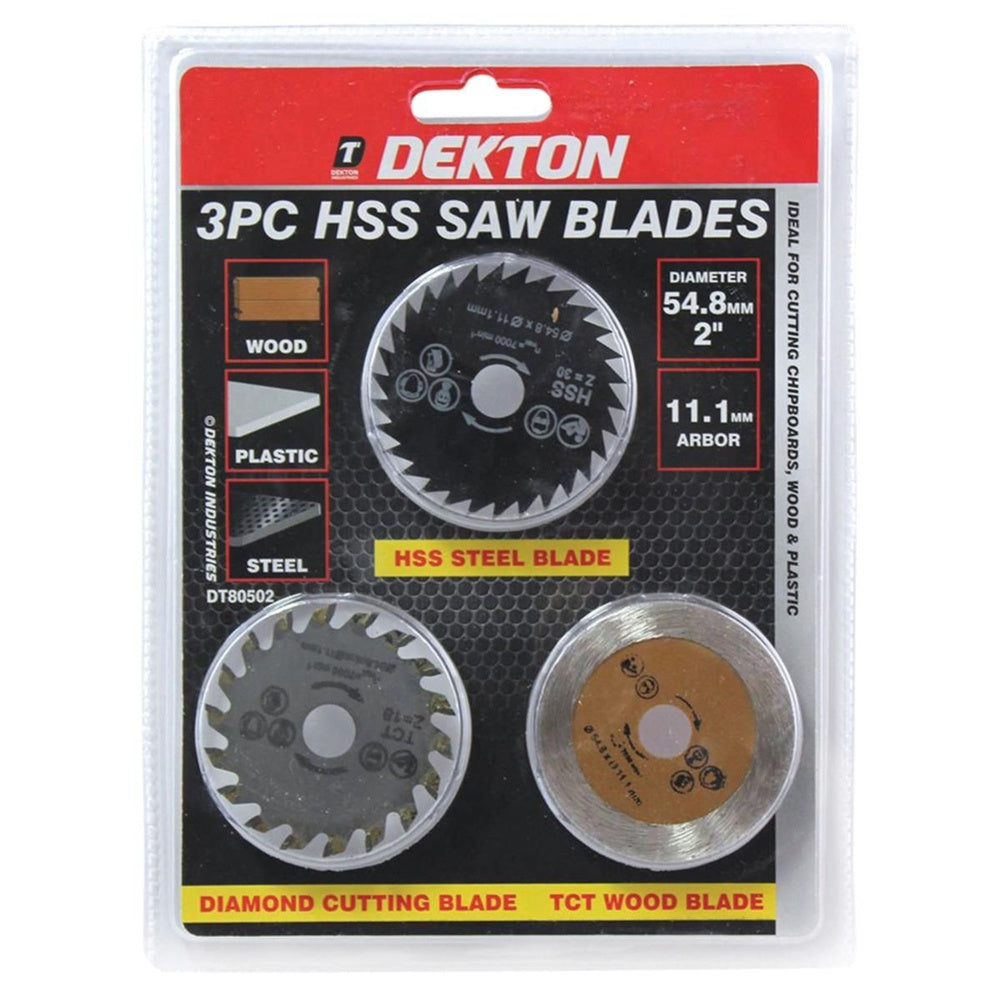 Dekton Hss Mini Saw Blades - 3 Piece