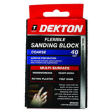 Dekton Flexible Sanding Block - Coarse 40 Grit