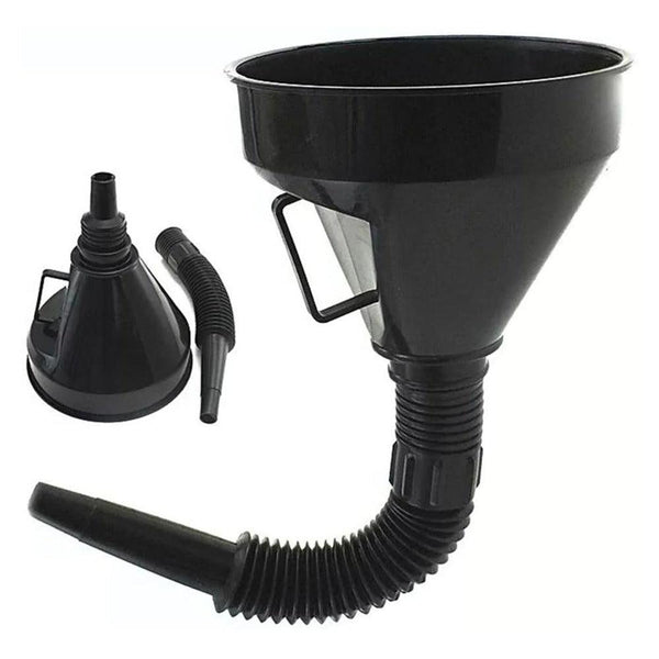 Dekton Versatile Flexi Funnel | Durable Plastic with Wide Spout and Flexible Hose