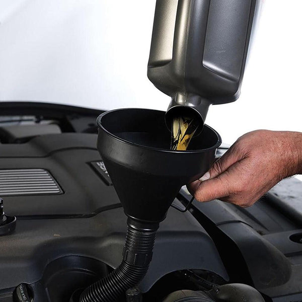 Dekton Versatile Flexi Funnel | Durable Plastic with Wide Spout and Flexible Hose