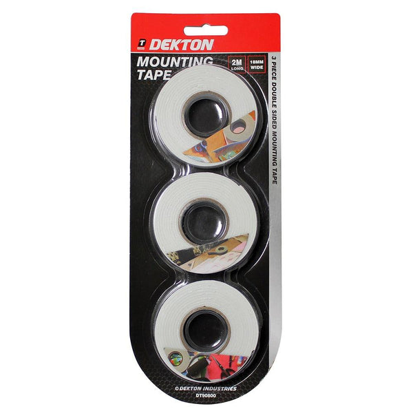 Dekton 3pc 2Mx18mm Mounting Tape | High-Quality Adhesive Solution