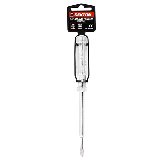 Dekton Mains Tester - 7.5in