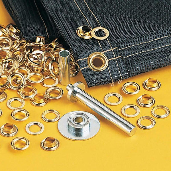 Dekton Comprehensive Tarpaulin Repair Kit | 63-Piece, Zinc and Brass Components