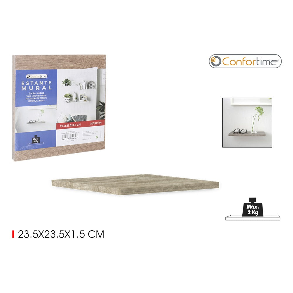 Wall-Mounted MDF Shelf 23.5x23.5cm | Compact Storage Solution