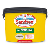 Sandtex Microseal Smooth Exterior Sandstone Masonry Paint | 10L, 15 Year