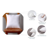 Purity 100% Polyester Square Cushion Filler Insert | 56 x 56cm, White