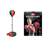 Kids Adjustable Boxing Punch Ball Set - Gloves, Pump, 75cm to 100cm
