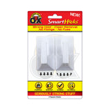 Strong as an Ox Removable Square Adhesive Hooks | White, 2 Pieces
