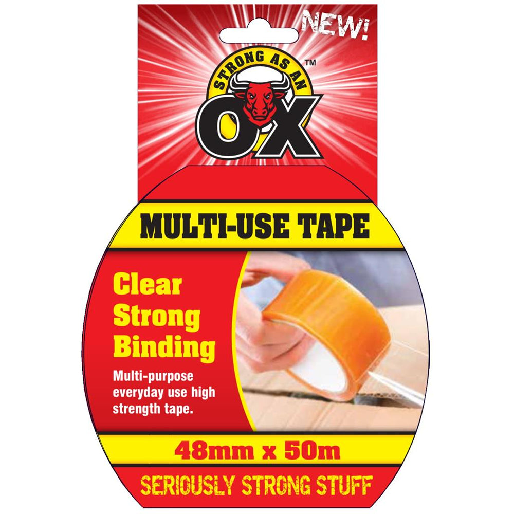 Strong as an Ox Industrial Strength Clear Tape | 48mm x 50m
